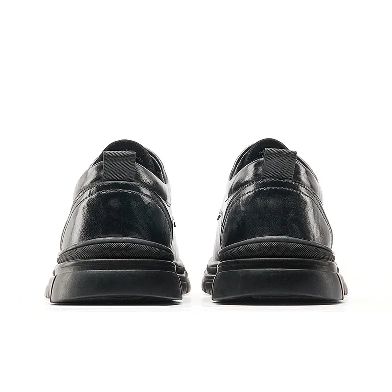 JOSINY Men's Casual Dress Shoes Men's Black-4