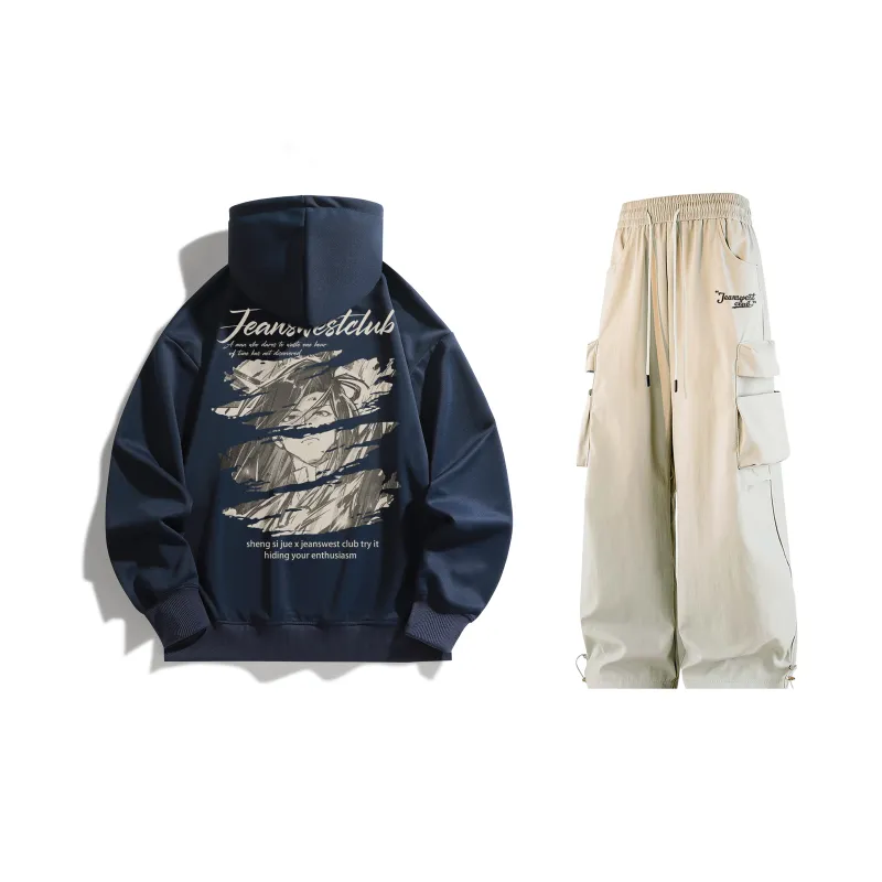 JEANSWEST CLUB x SHENGSIJUE LIANMINGKUAN Sweatshirt Set Unisex-29