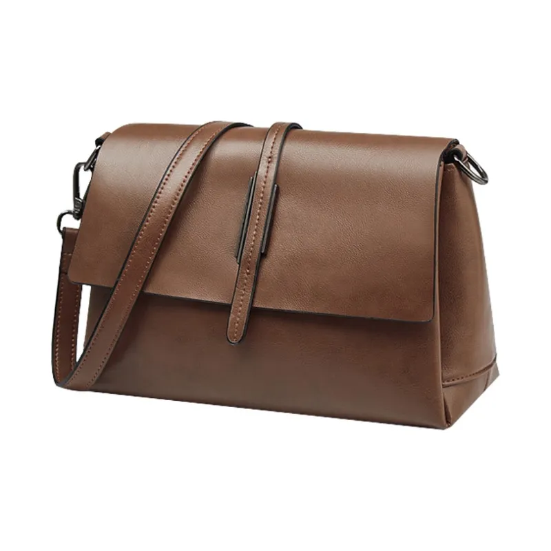 Old Man's Head Cow Leather With Microfiber Handheld Underarm Crossbody Bag, Shoulder Bag Regular Women's-3