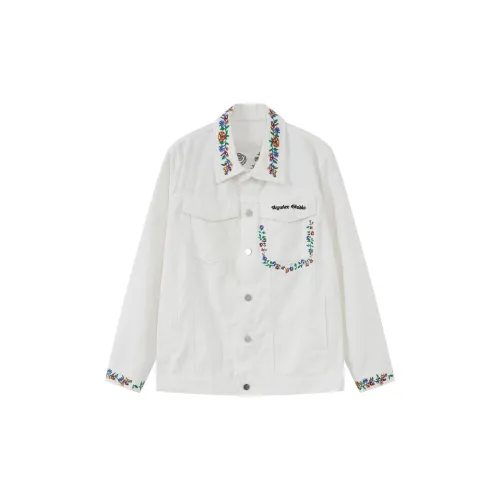 KLAMMKICKS Denim Jackets Unisex White