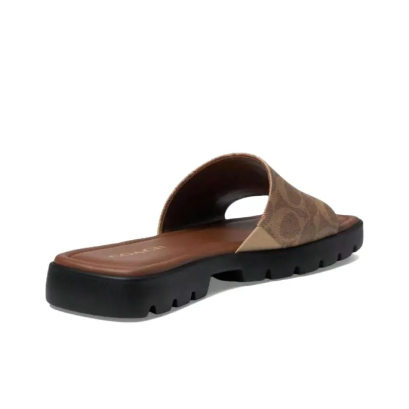 COACH Florence Leather Sandals-2