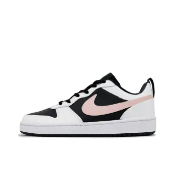 Nike Court Borough Non slip Lightweight Low Top Skateboard Shoes GS White Pink