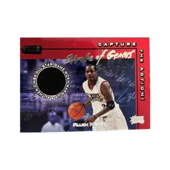 Topps Iverson 2001 02 76 Persons Match Worn Small Window Jersey Card Product Access Sports Cards 1 Pc