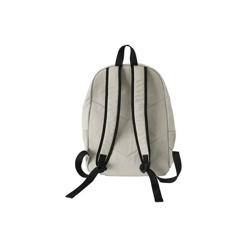 TAKI Fabric Backpack Regular Unisex Gray/Apricot/Olive Green/Dirty Pink-5