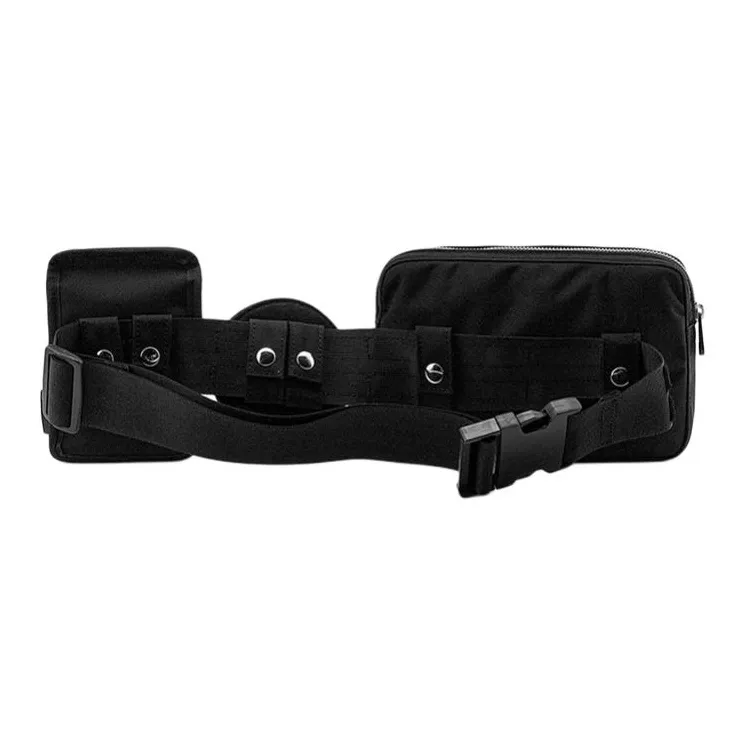 LACOSTE Fabric One Shoulder Crossbody Fanny Pack Regular Unisex Black-1