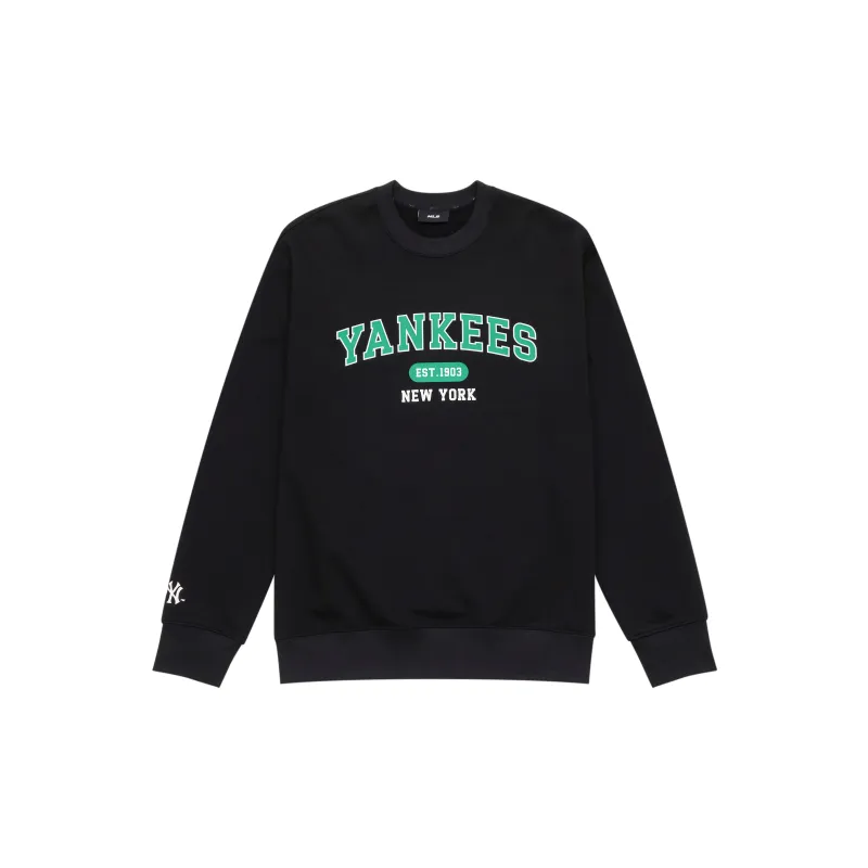 MLB MLB Preppy Style Collection New York Yankees 24FW Couple Bestie Early Autumn Sweatshirt Unisex 2 Pack Cream Black-4