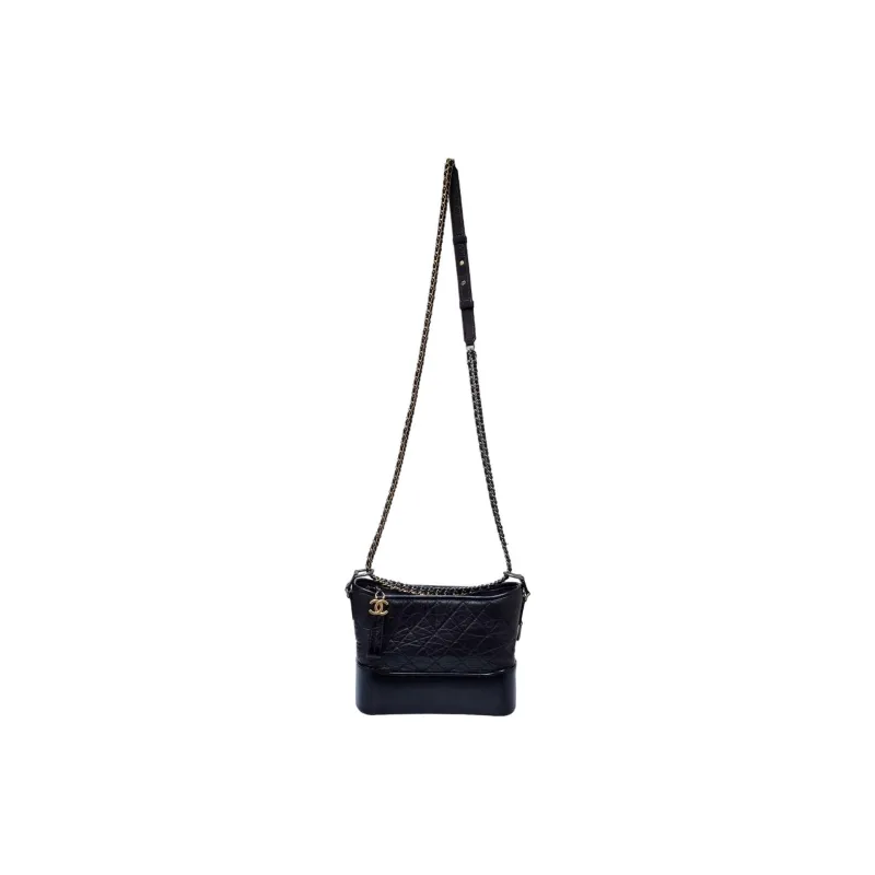 CHANEL Gabrielle Calfskin Handbag, Shoulder Bag, Crossbody Bag Women's Black-3