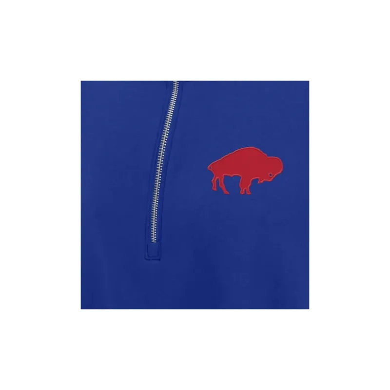 Nike Buffalo Bills Rewind Phoenix Women's Nike Nfl Cropped 1/4 Zip Crew-2