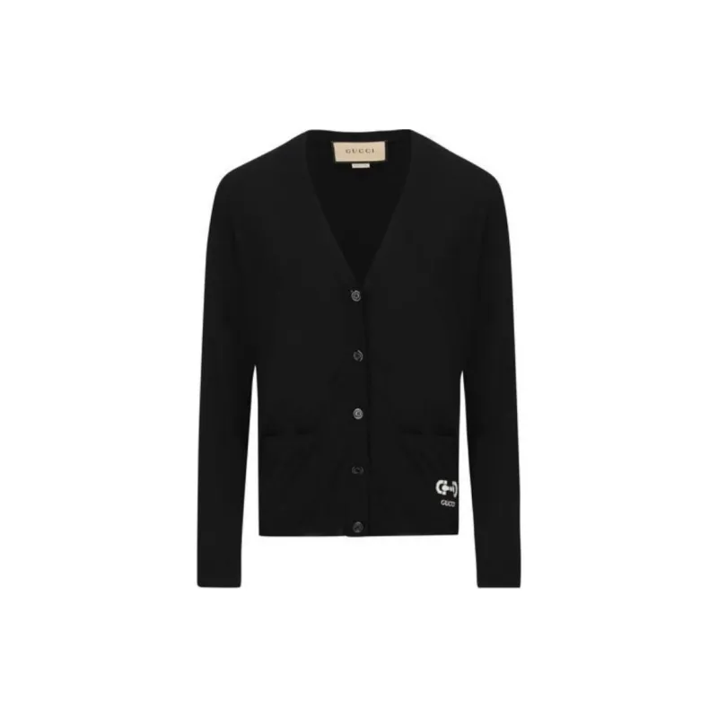 GUCCI Gg Intarsia Knit Cardigan-1