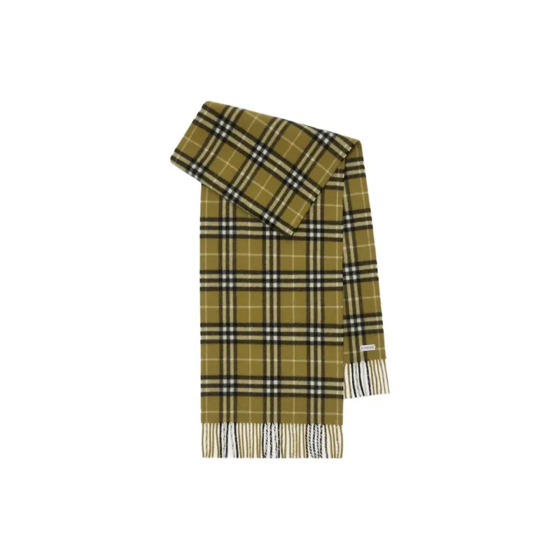 Burberry Cashmere Knit Scarves Unisex Green-1