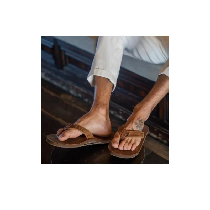 REEF Abrasion-Resistant Flip Flops Unisex Brown-5