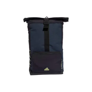 Adidas Recycled Nylon Backpack Regular Unisex Black & Aurora Ink & Tent Green