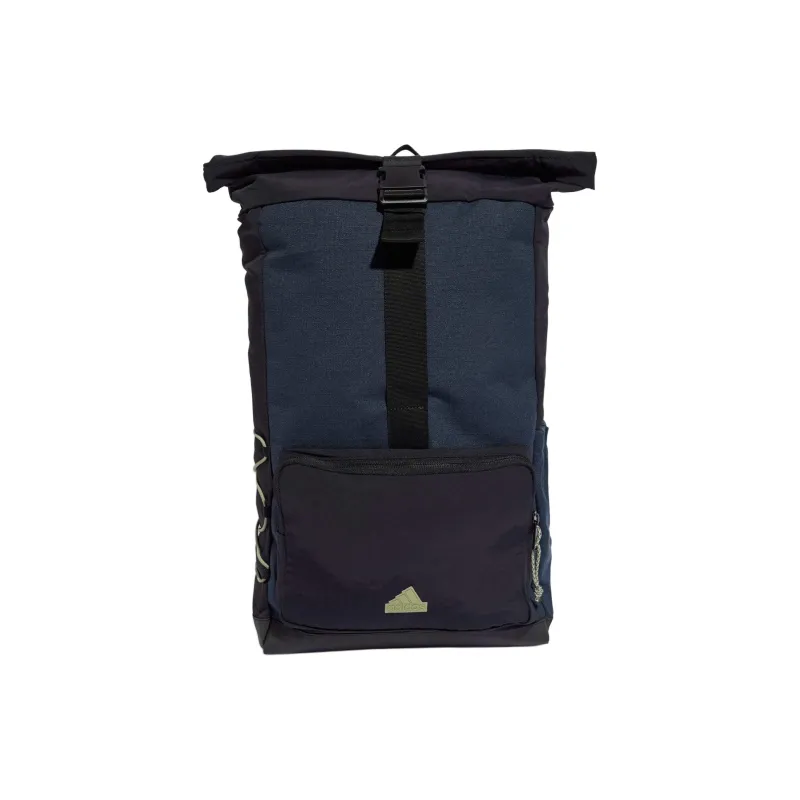 Adidas Recycled Nylon Backpack Regular Unisex Black & Aurora Ink & Tent Green-0