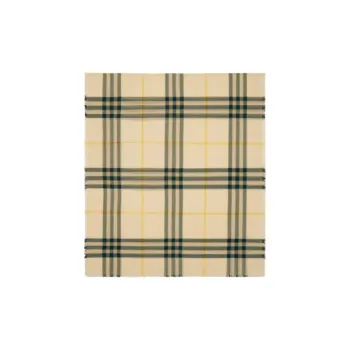 Burberry Wool Knit Scarves Unisex Brown