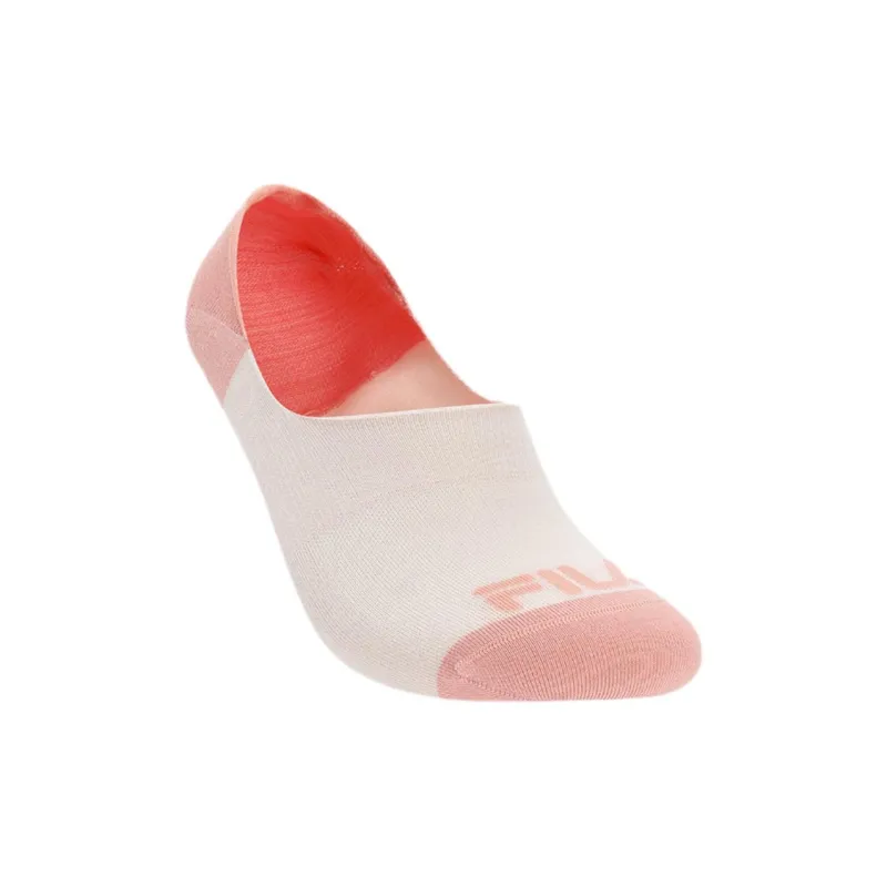 FILA Fitness Series No Show Socks Women's 1 Pack Coral Apricot Pink-1