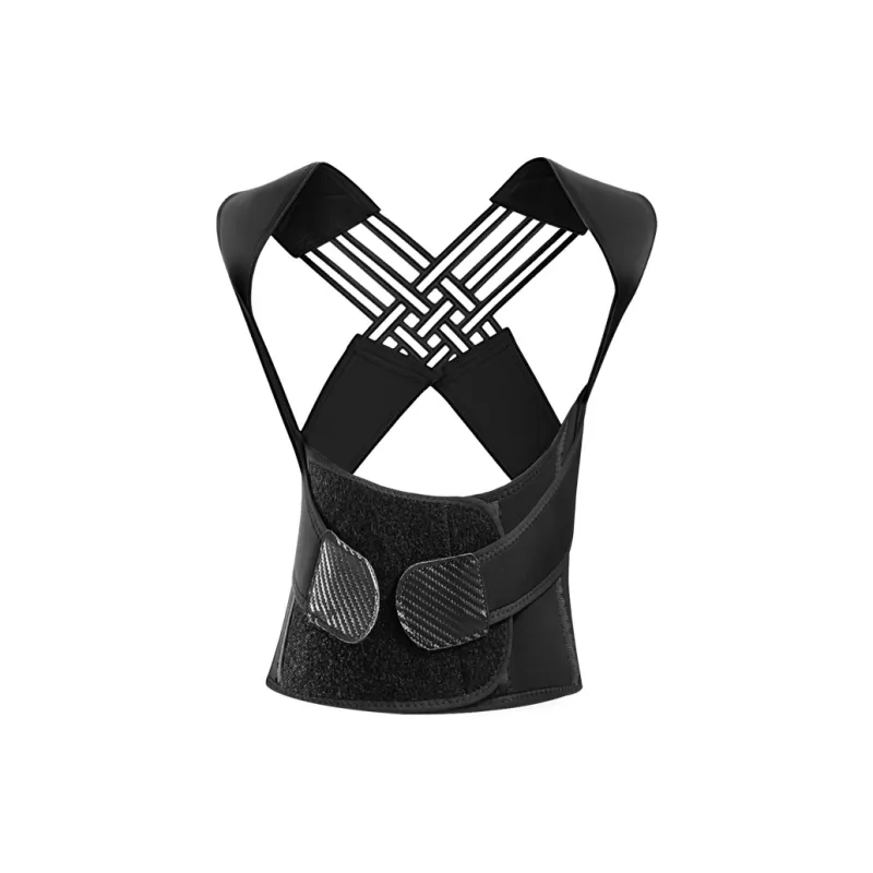 XTEP Back Support Braces Fitness Breathable Protective Compression Slip-Resistant Black Polyester Unisex-0