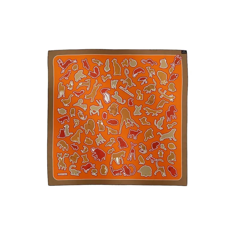 HERMES Mulberry Silk Scarves Women's Multicolor-2