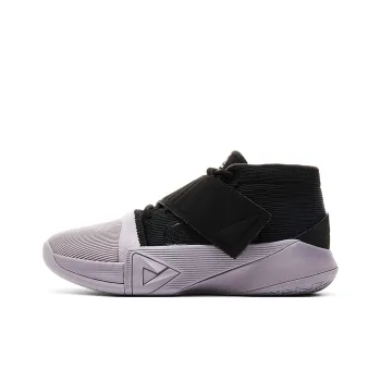 PEAK Basketball Shoes Men Mid Top Black Carbon Gray