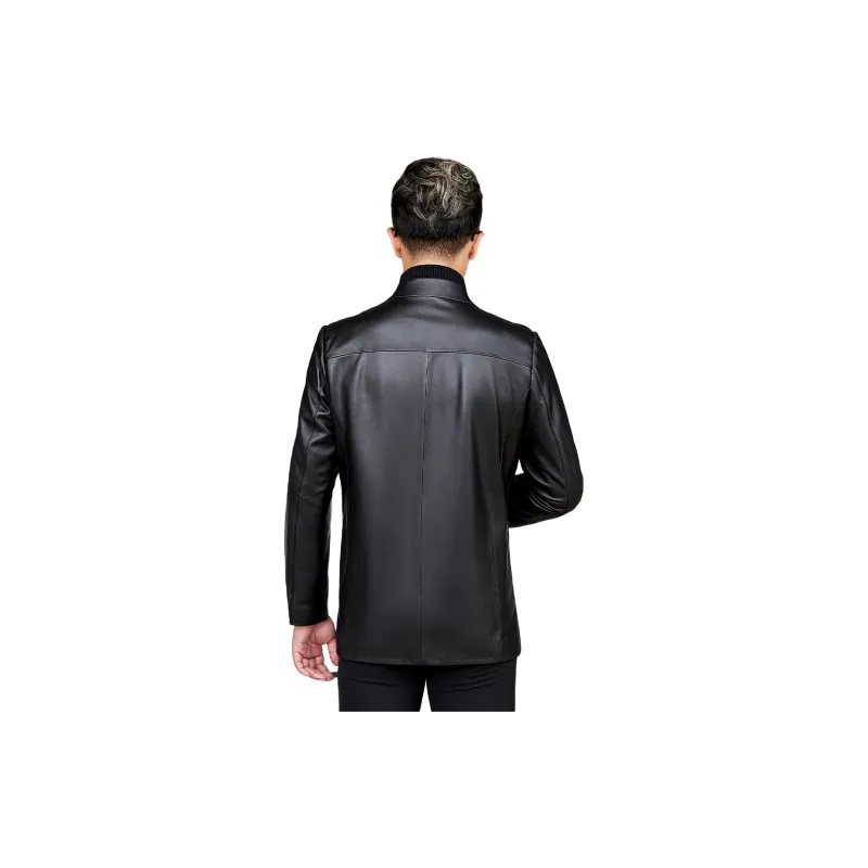 KAISER Leather Jacket Men's Black-0