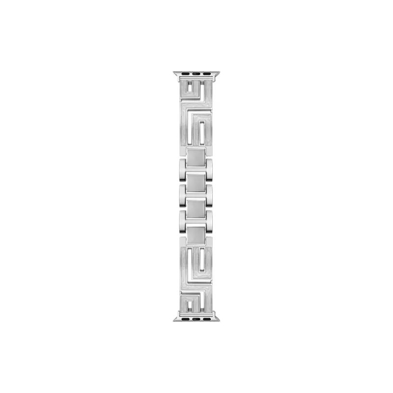 SHIRUI Apple Watch Strap Advanced S9 Watch Bands Stainless Steel Silver Style With Diamonds Unisex-3