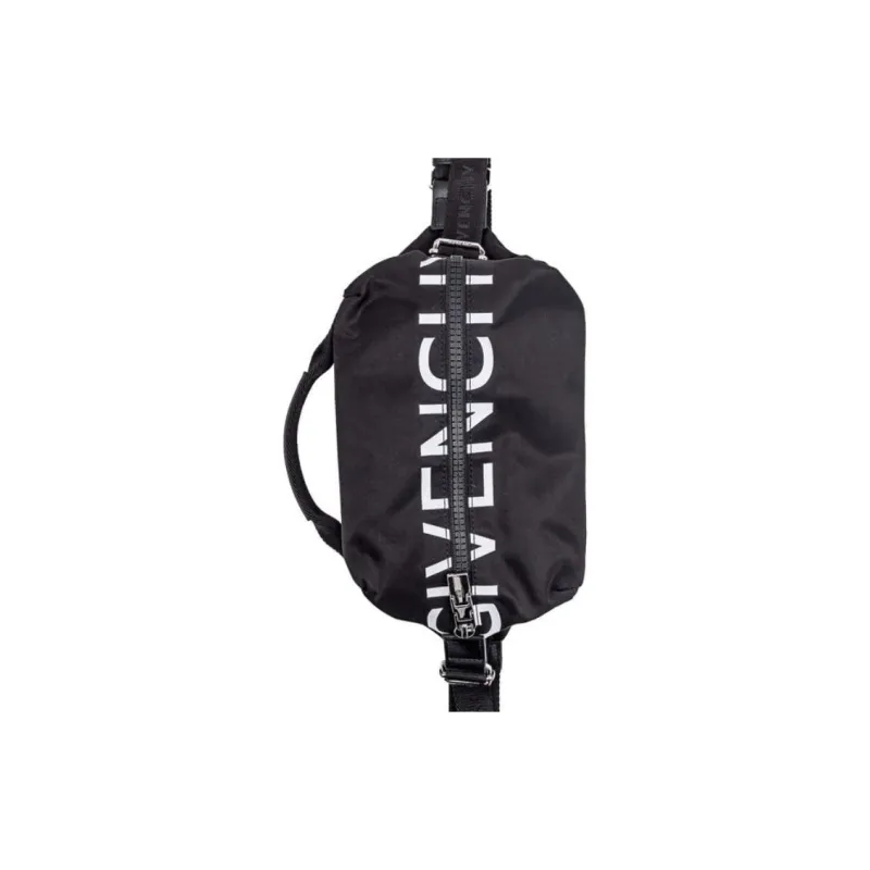 GIVENCHY Acrylic+Polyamide Portable One Shoulder Crossbody Fanny Pack Men's Black-4