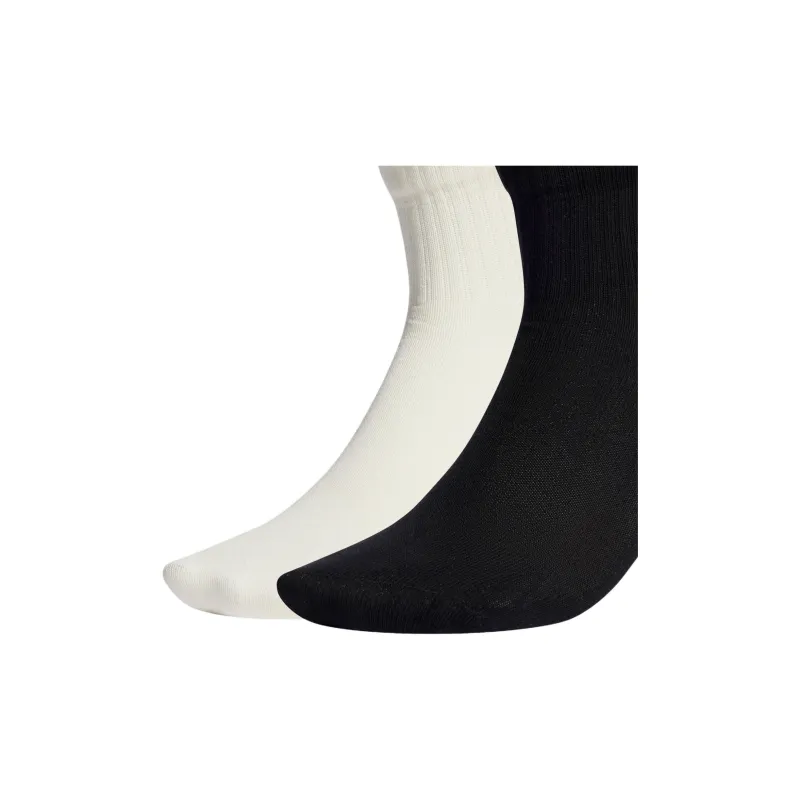 Adidas Mid Calf Socks Unisex 2 Pack Ivory/Black-1