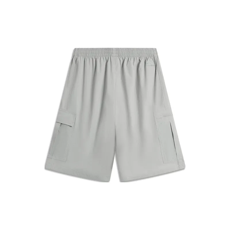 LiNing Sports Life Collection Casual Shorts Men's Moon Plate Gray-1