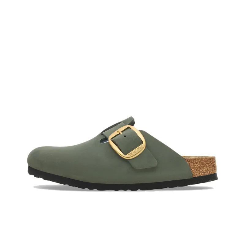 Birkenstock Boston Closed Toe Slippers Unisex Green Regular-0