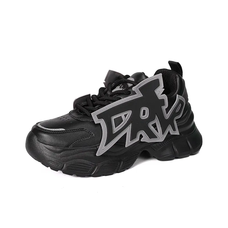 MOISE KEAN Height Increasing Wear-Resistant Slip-Resistant Low-Top Chunky Sneakers Men's-14