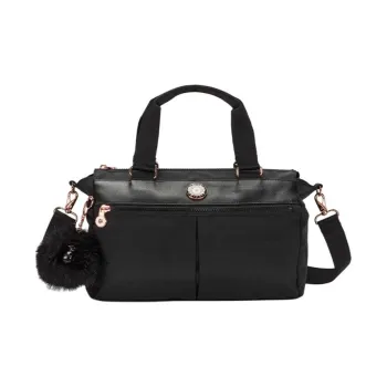 Kipling Polyamide Shoulder Bag, Crossbody Bag, Handbag Medium Size Women's Dazzle Black