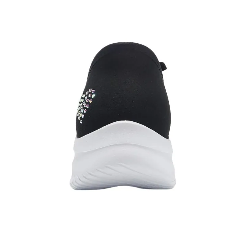 Skechers Ultra Flex 3.0 Heart Me Slip-Ins Cushioning Breathable Low-Top Casual Shoes Women's Black-5