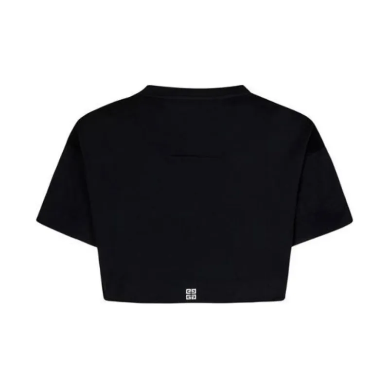 Givenchy Cropped Tee 'Black'-1