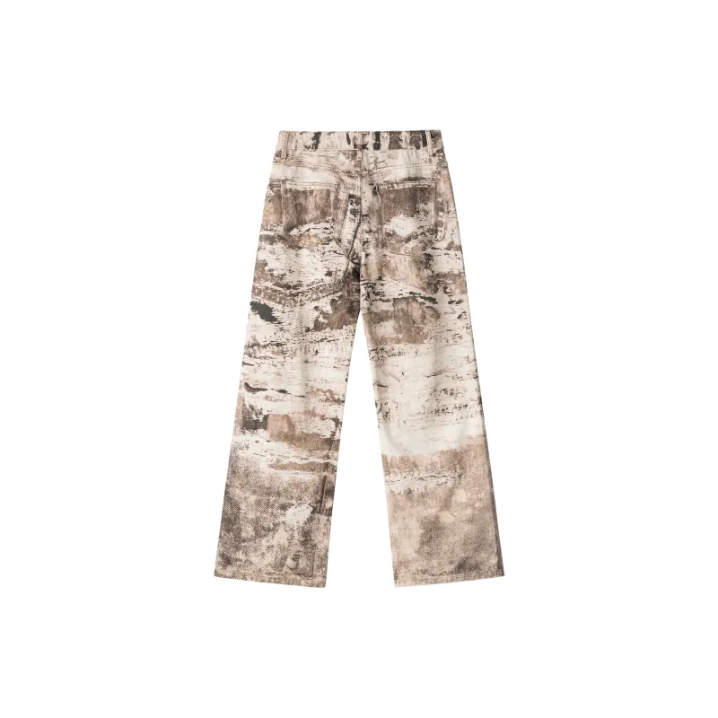 XINYINSU FW24 Jeans Unisex Desert Camouflage-1