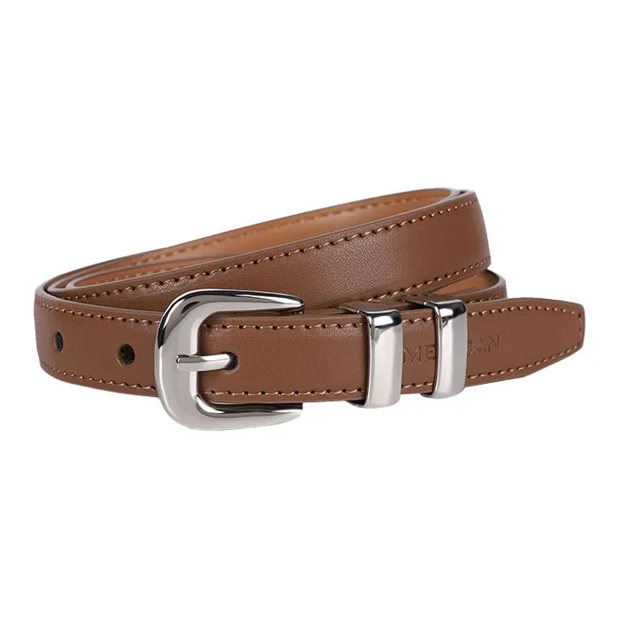 MEXICAN Cow Split Leather Leather Belts Women's Width 1.9cm-6