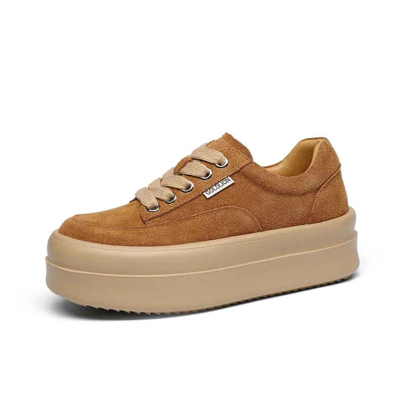 GOLDLION Height Increasing Low Top Casual Shoes Women's-1