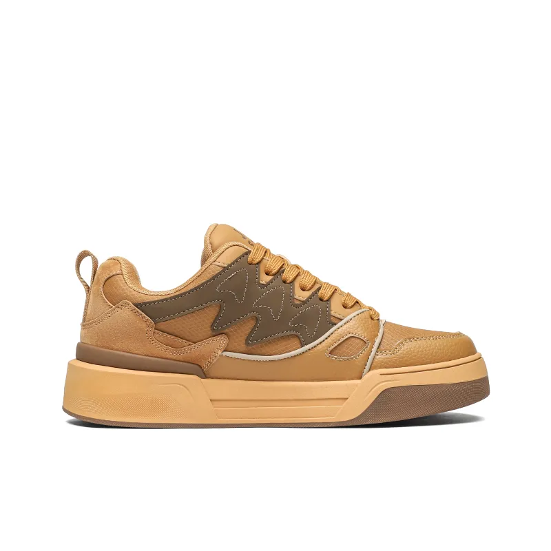 JEEP SPIRIT Skateboard Shoes Men Low Top Sunrise Yellow-1