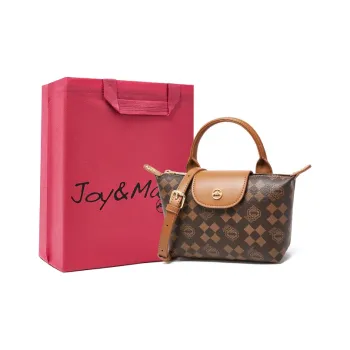 Joy&Mario PVC Shoulder Bags Handbags Small Size Women's Coffee/Cream Apricot