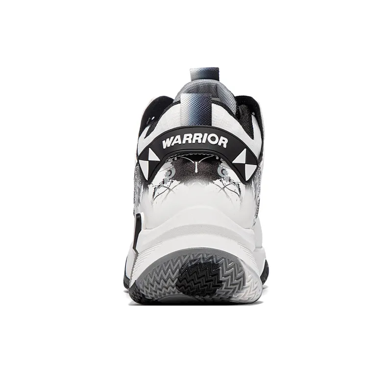 Warrior Coverage Balance Support Mid Top Basketball Shoes Men's White Black-3