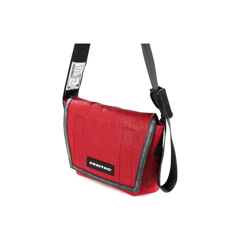 FREITAG Water-Resistant Fabric Shoulder Bag Crossbody Bag Unisex Red-2