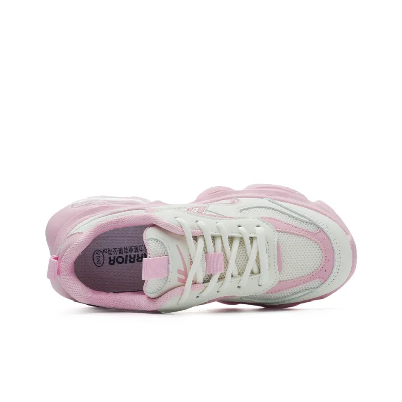 Warrior Warrior Lightweight Low Top Chunky Sneakers Women's Beige Pink 1.0-2