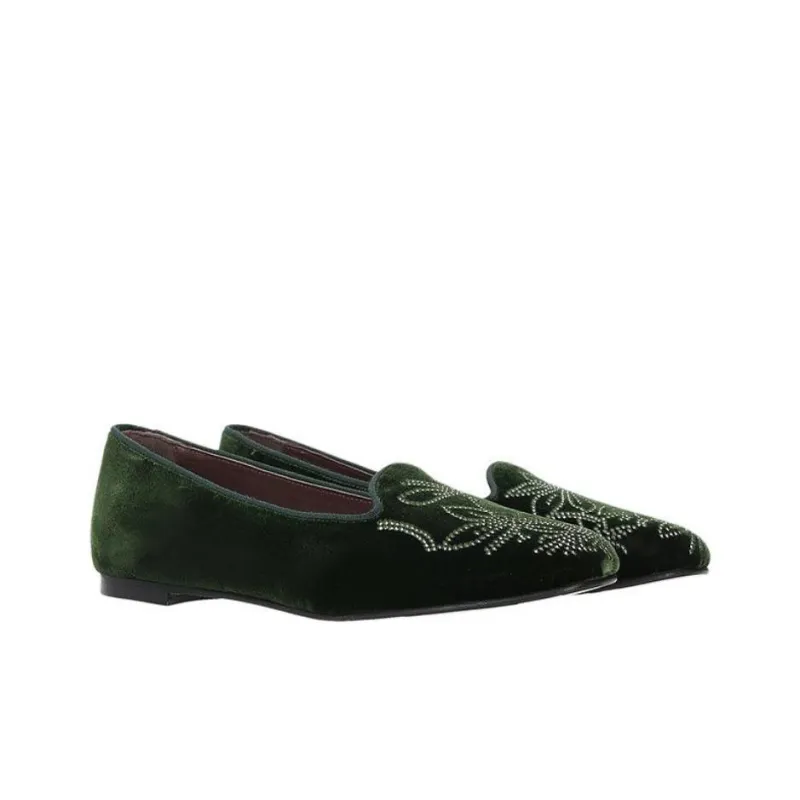 Castañer Casual Single Shoes Women's Green-2