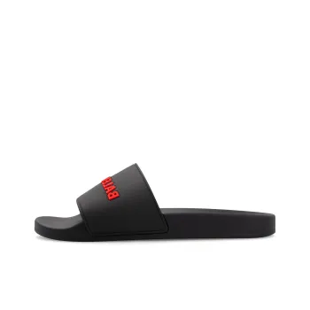 Balenciaga Pool Slides Black Red