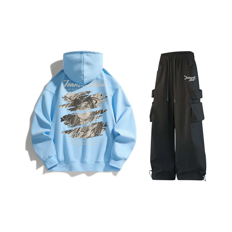 JEANSWEST CLUB x SHENGSIJUE LIANMINGKUAN Sweatshirt Set Unisex-21