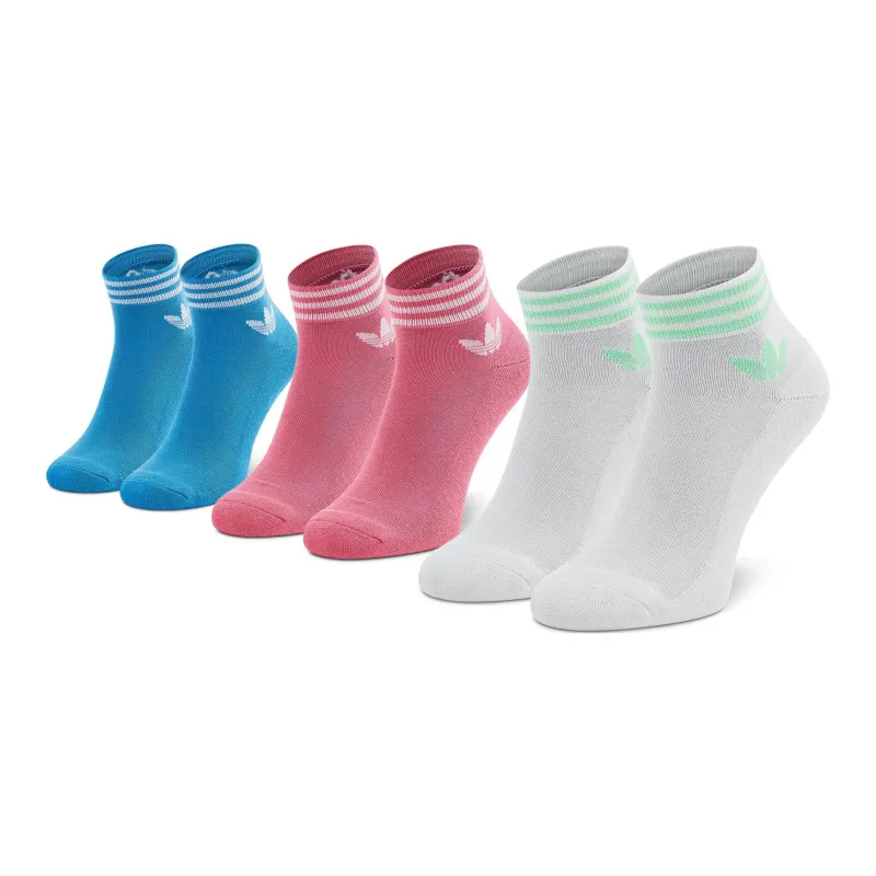 Adidas Originals TREFOIL ANKLE SOCKS 3 PAIRS Ankle Socks Unisex 3 Pack-1