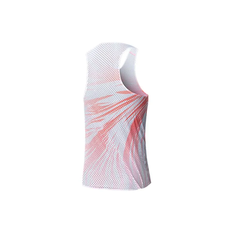 Anta Tank Top Men's Neon Bright Red/All Over Print 1-1