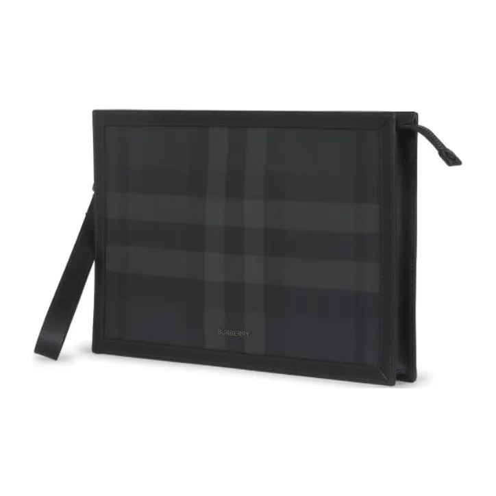 Burberry Leather Wallet Men's Black-1