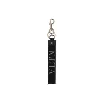 Valentino Garavani Rockstud Vltn Logo Keychain
