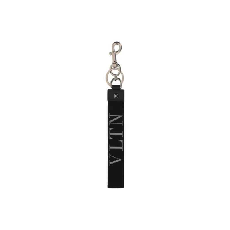Valentino Garavani Rockstud Vltn Logo Keychain-0