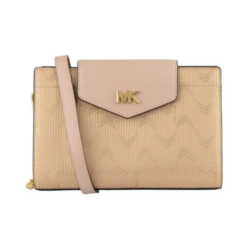 MICHAEL KORS Leather Shoulder Bag, Crossbody Bag Women's Nude Pink-0
