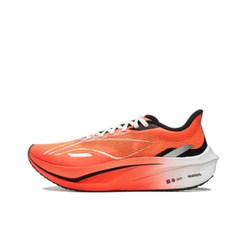 LINING Feidian 4 Challenger Running Shoes Women's Low Top Neon Fruit Red/Fluorescent Bright Orange